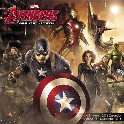 Marvel Avengers Age of Ultron 19-Month 2016 Calendar