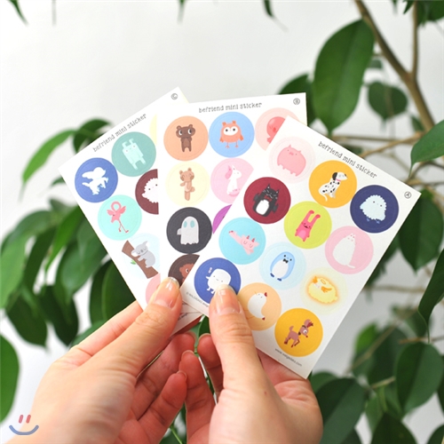 왈가닥스 Befriend Mini Sticker 3set