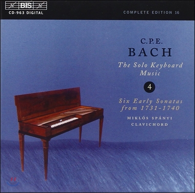 Miklos Spanyi 칼 필립 엠마누엘 바흐: 솔로 키보드 음악 4집 (C.P.E. Bach: The Solo Keyboard Music)