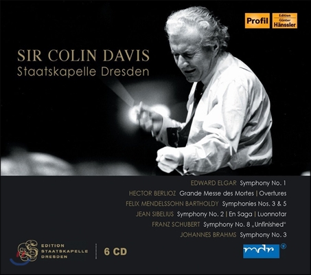 Colin Davis 콜린 데이비스와 슈타츠카펠레 드레스덴 실황 - 엘가 / 시벨리우스 외 (Elgar / Sibelius / Mendelssohn: Symphony)