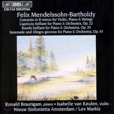 Ronald Brautigam 멘델스존: 바이올린과 피아노를 위한 협주곡 D 장주 (Mendelssohn: Concerto for Violin, Piano &amp; Strings)