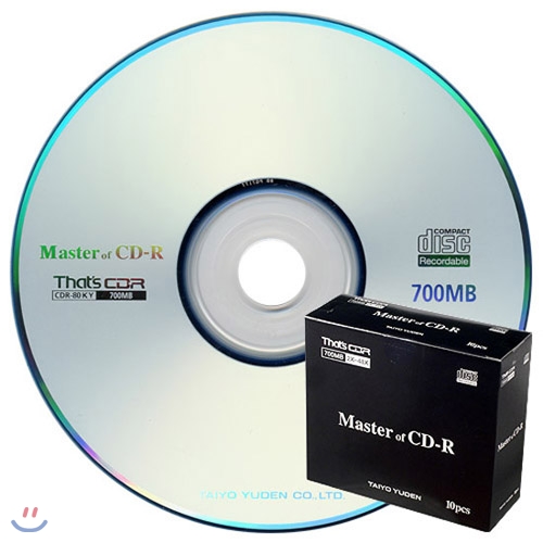 [전국무료배송]다이요유덴 48배속 Master of CD-R 700MB 5.2mm 케이스 20장