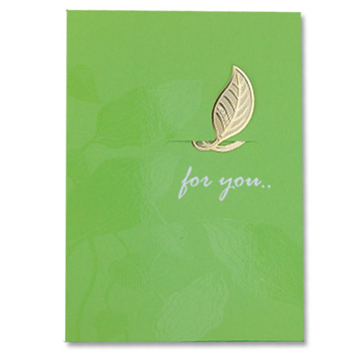 책갈피 북마크 카드 (미니) - 나뭇잎 카드