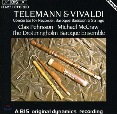 Clas Pehrsson 텔레만 / 비발디: 리코더, 바순과 현을 위한 협주곡 (Telemann / Vivaldi: Concertos for Recorder, Baroque Bassoon &amp; Strings)