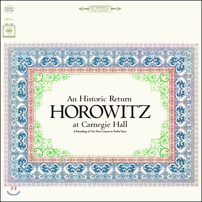 Vladimir Horowitz 블라디미르 호로비츠 카네기 홀 공연 (At Carnegie Hall - Bach / Schumann / Scriabin / Chopin)