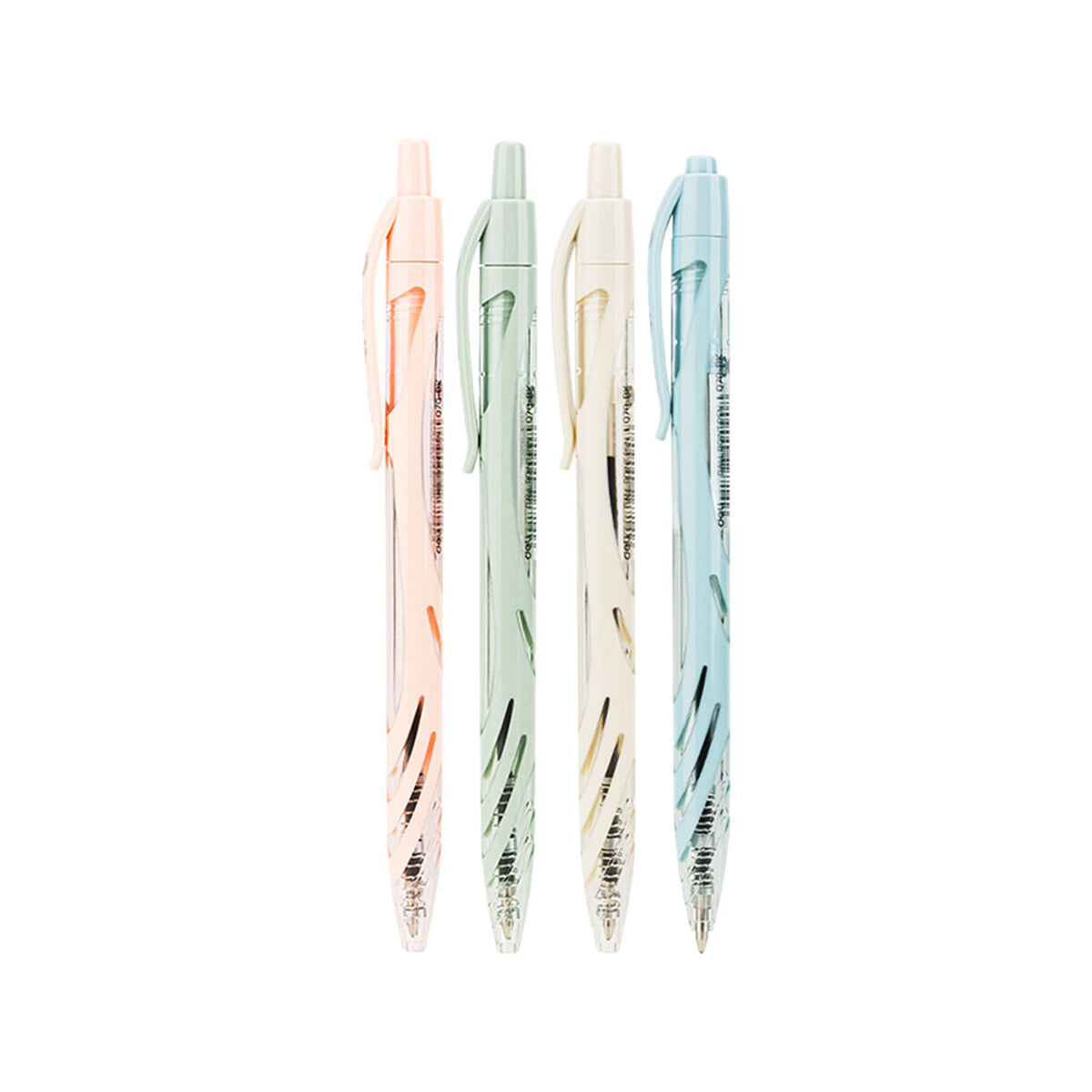 델리 안티슬립 노크식 그립 블랙 볼펜 0.7mm