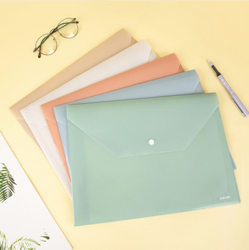 파스텔 똑딱이 봉투파일 5개입