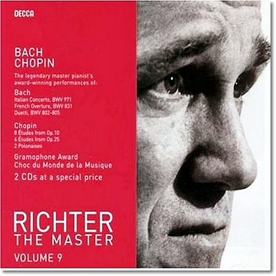 Sviatoslav Richter 바흐: 이탈리안 협주곡, 프랑스 서곡 / 쇼팽: 연습곡 (The Master Volume 9) 스비아토슬라브 리히터