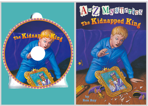A to Z Mysteries #K : The Kidnapped King (Book+CD)