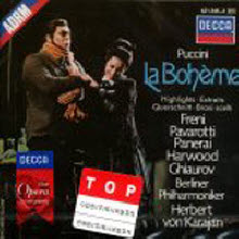 Herbert Von Karajan - Puccini : La Boheme - Highlights (미개봉/dd0776)