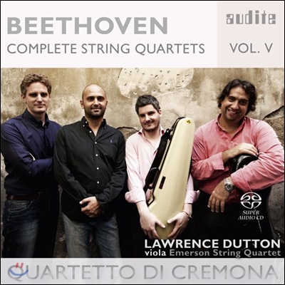 Quartetto Di Cremona 베토벤: 현악 사중주 5집 - 4중주 15번, 현악 5중주 (Beethoven: Complete String Quartets Vol.5) 크레모나 콰르텟