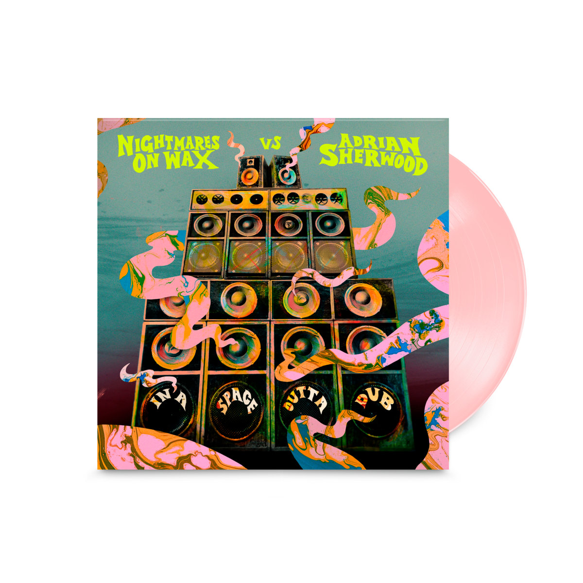 Nightmares On Wax vs Adrian Sherwood (나이트메어스 온 왁스 vs 아드리안 셔우드) - In A Space Outta Dub [라이트 로즈 컬러 LP]