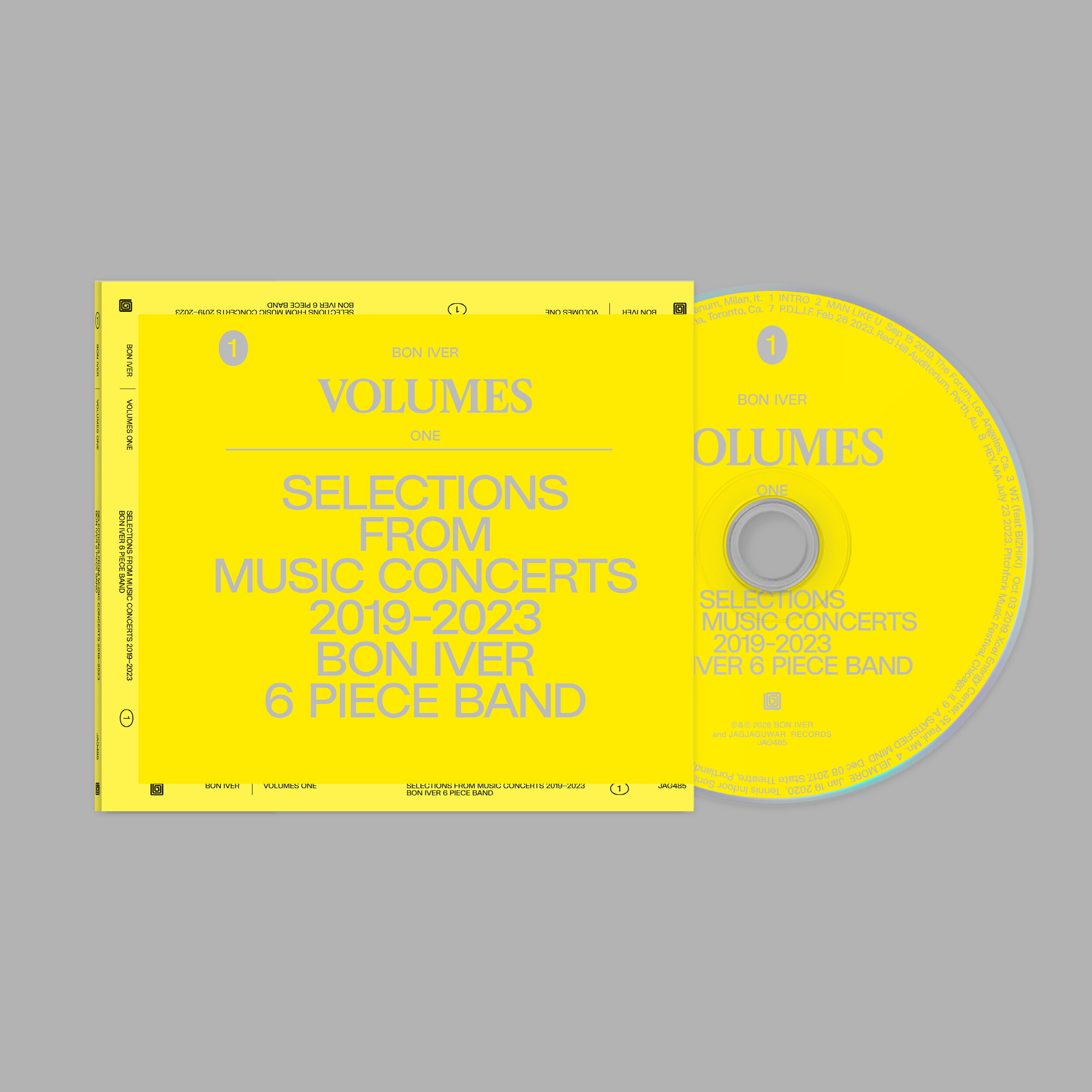 Bon Iver (본 이베어) - VOLUMES: ONE "SELECTIONS FROM MUSIC CONCERTS 2019-2023 BON IVER 6 PIECE BAND”