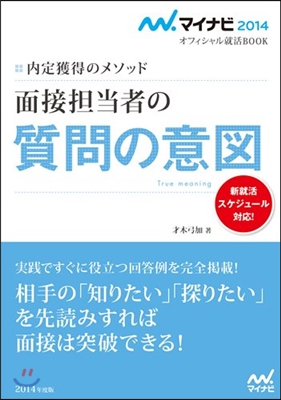 內定獲得のメソッド 面接但當者の質問の意圖