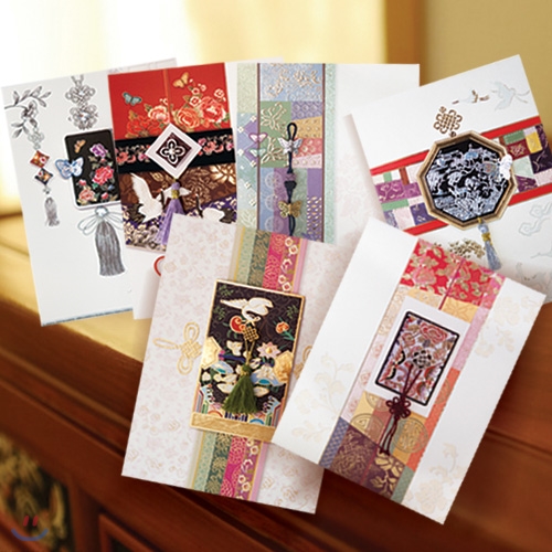 FT220(6종한세트) 프롬앤투 서화 연하장 감사카드 전통카드 축하카드 생일카드