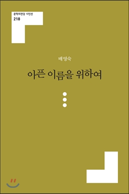 [중고-최상] 아픈 이름을 위하여