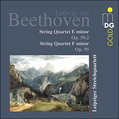 Leipziger Streichquartett 베토벤: 현악 사중주 &#39;라주모프스키&#39;, &#39;세리오소&#39; (Beethoven: String Quartets Op.59-2 &#39;Rasumovsky&#39;, Op.95 &#39;Serioso&#39;)