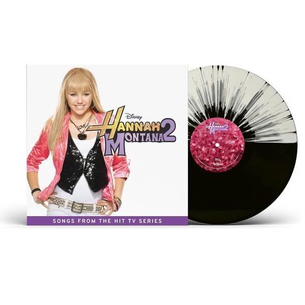 한나몬타나 2 시트콤 음악 (Hannah Montana 2 - Songs From And Inspired By The Hit Tv Series) [블랙 & 화이트 스플래터 컬러 LP]