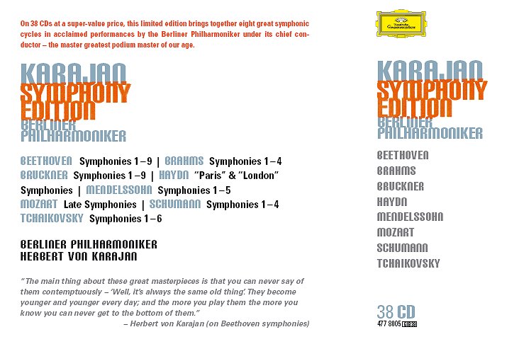 Karajan Symphony Edition CD - 洋楽