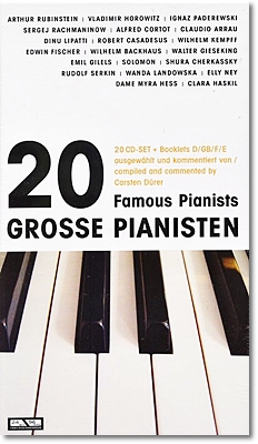 20명의 유명 피아니스트
