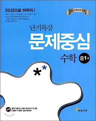 내신대비 단기특강 문제중심 수학 중 1-상 (2009년)