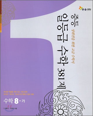 중등 일등급 수학 381제 8-가 (2009년)