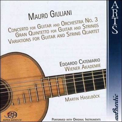 Martin Haselbock 마우로 줄리아니: 기타 협주곡, 오중주 (Mauro Giuliani: Concerto for Guitar, Gran Quintetto)