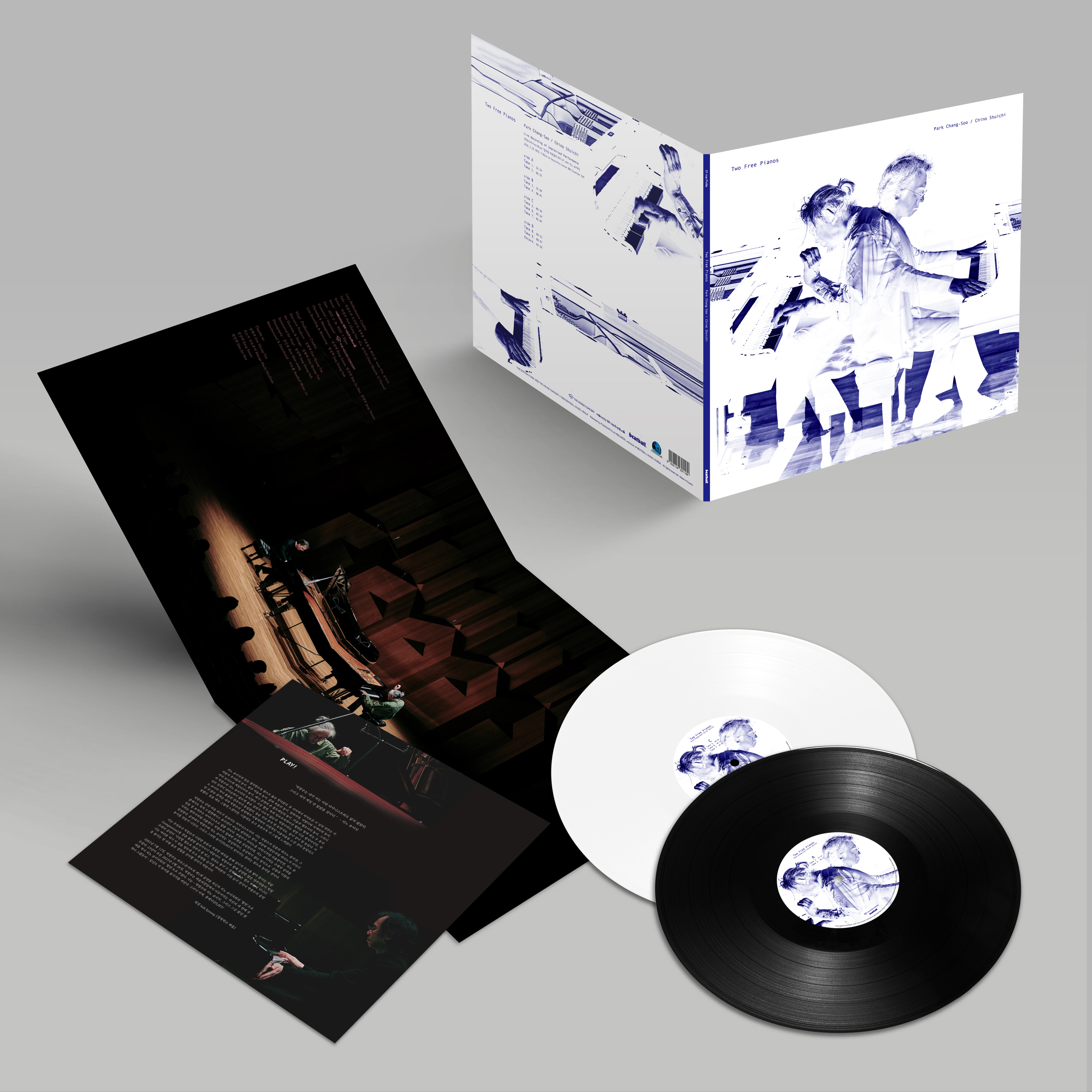 박창수 / 치노 슈이치 - Two Free Pianos [블랙 & 화이트 컬러 2LP]