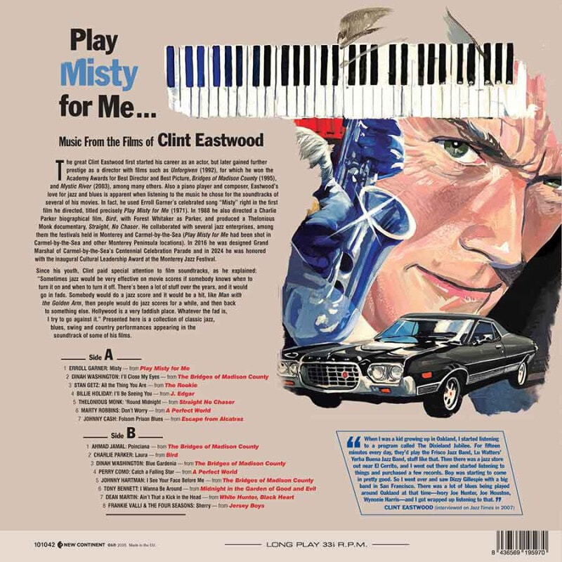 어둠 속에 벨이 울릴 때 영화음악 (Play Misty For Me: Music From The Films Of Clint Eastwood) [블루 컬러 LP]