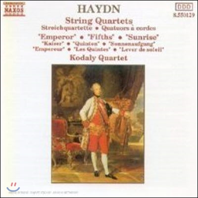 [중고] Kodaly Quartet / Haydn : The Emperor, Fifths & Sunrise Quartets (수입/8550129)