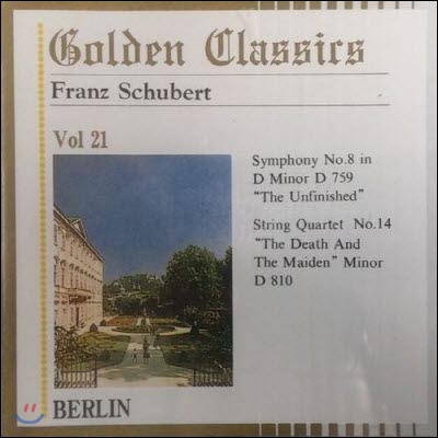 Zdenek Kosler, Caspar Da Salo Quartet / Golden Classics Vol.21 - Schubert : Symphony No.8, String Quartet No.14 (수입/미개봉/art521)