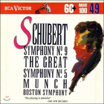 [중고] Charles Munch, Vladimir Spivakov / Schubert: Symphony No. 9- The Great & Symphony No. 5 (Rca Victor Basic 100, Vol. 49) (bmgcd9849)