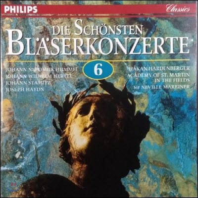 [중고] H&amp;auml;kan Hardenberger, Sir Neville Marriner / Hummel, Hertel, Stamitz, Haydn - DIE SCH&amp;Ouml;NSTEN BL&amp;Auml;SERKONZERTE 6 (수입/4340592)