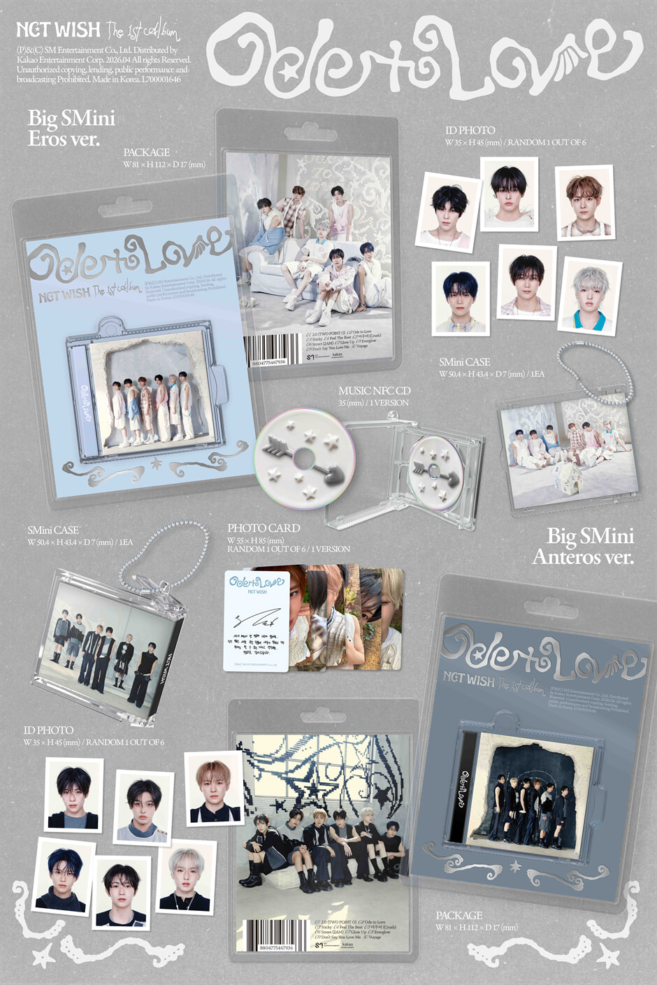 NCT WISH - 1st Collection: Ode to Love [Big SMini Ver.](Smart Album) [Random 1 of 2 Types] - Detail 1