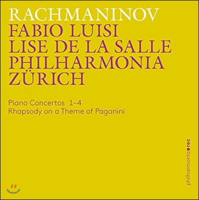Lise de la Salle / Fabio Luisi 라흐마니노프: 피아노 협주곡 전곡, 파가니니 광시곡 (Rachmaninov: Piano Concertos, Rhapsody on a Theme of Paganini) 리즈 드 라 살