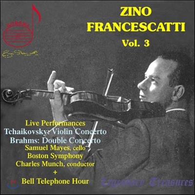 지노 프란체스카티의 예술 3집 (Zino Francescatti Legendary Treasures Vol.3)