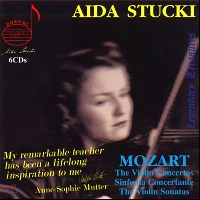 아이다 스투키의 예술 - 모차르트: 바이올린 작품집 (Aida Stucki Legendary Treasures - Mozart: Violin Concertos, Violin Sonatas)