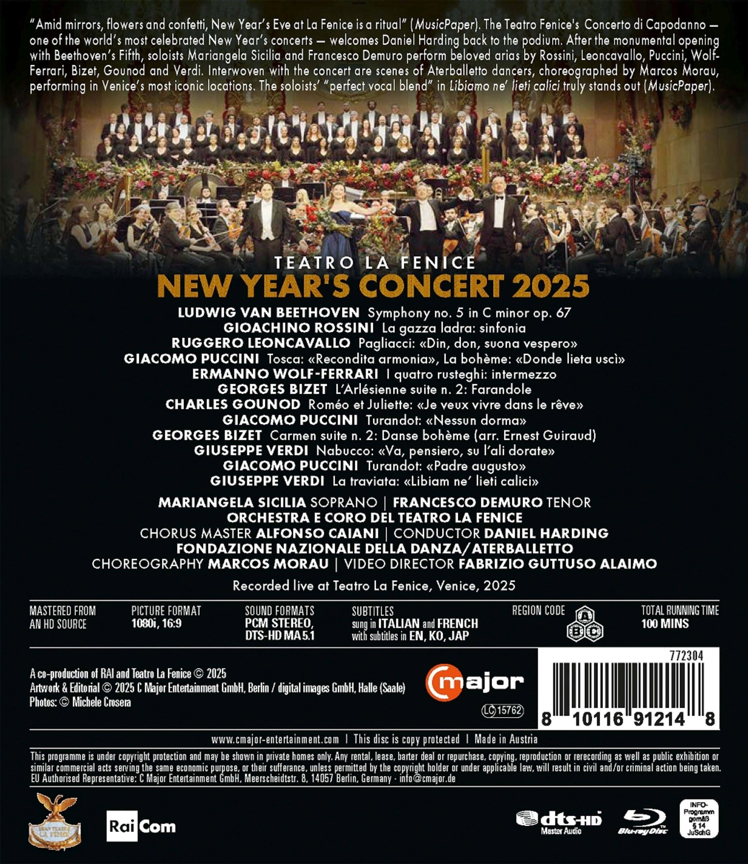 Daniel Harding 라 페니체 2025년 신년 음악회 (TEATRO LA FENICE: New Year's Concert 2025)