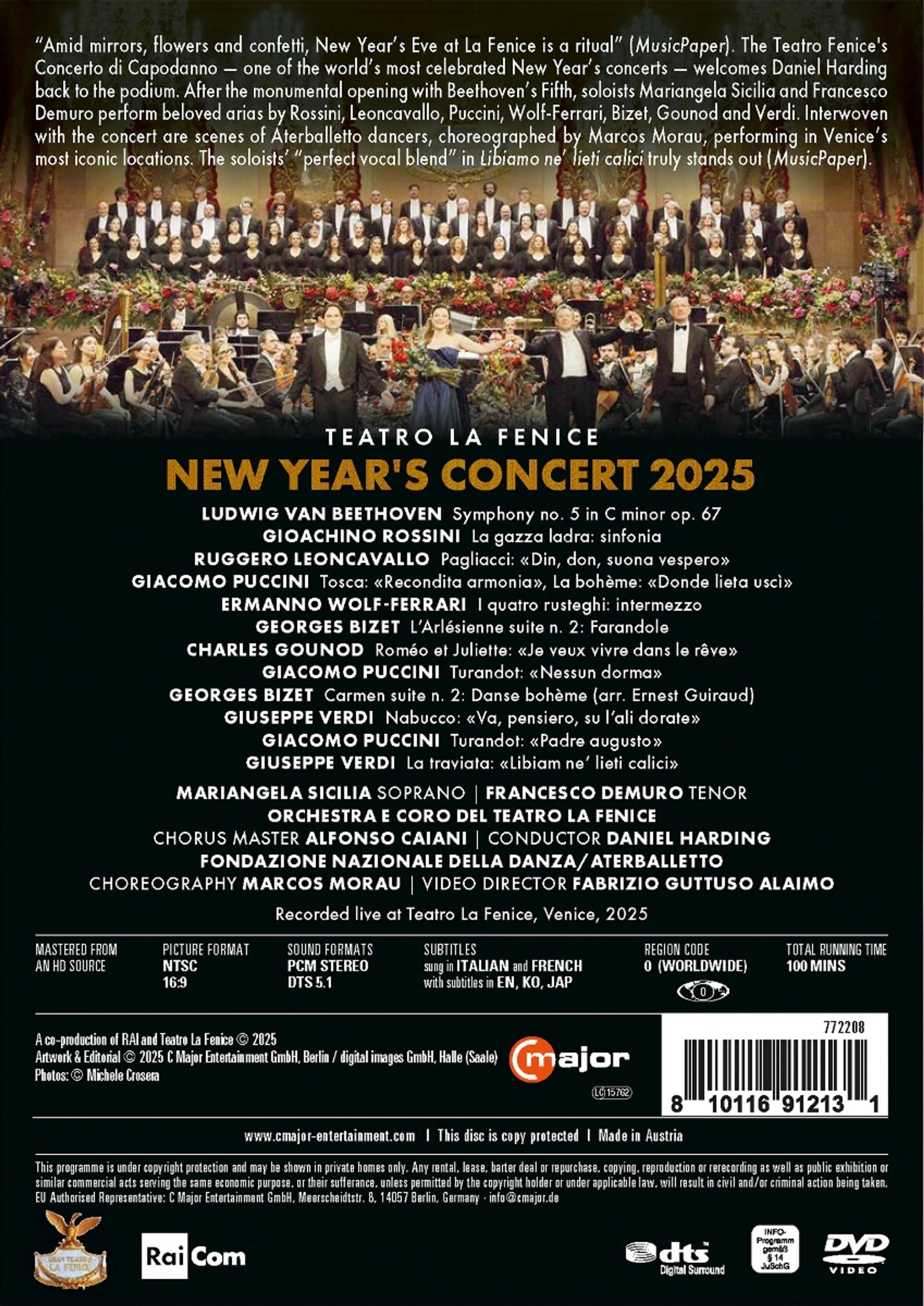 Daniel Harding 라 페니체 2025년 신년 음악회 (TEATRO LA FENICE: New Year's Concert 2025)