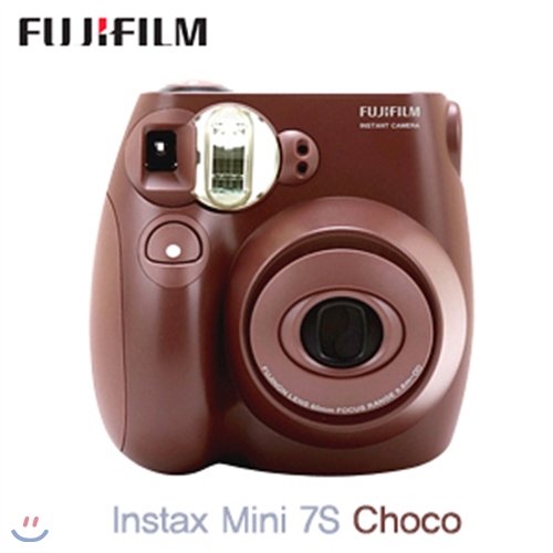 후지필름 인스탁스카메라 Mini7S-Choco 초코 폴라로이드카메라 