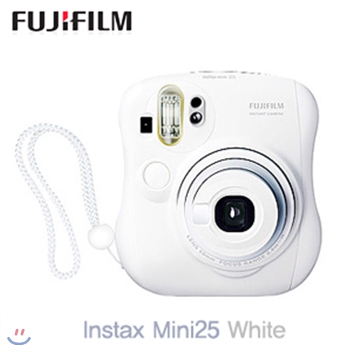 후지필름 인스탁스카메라 Mini25-White 화이트 폴라로이드카메라