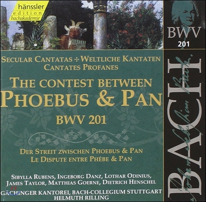 Helmuth Rilling 바흐: 세속 칸타타 '아폴로[포이보스]와 판의 싸움' (Bach: Secular Cantatas 'Contest Between Phoebus & Pan' BWV201)