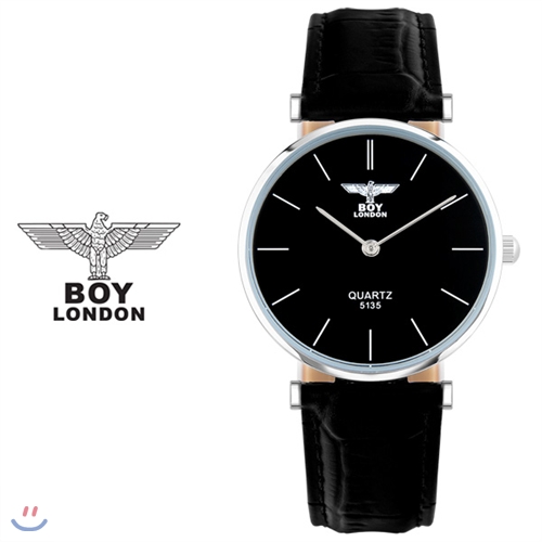 [BOY LONDON] 보이런던 BLD5135M-BK 남녀공용 가죽 손목시계[한국본사정품]