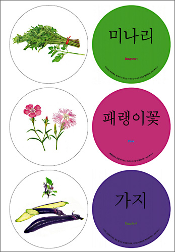 호박꽃아기 식물카드