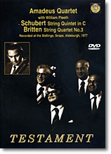 Amadeus Quartet 브리튼: 현악 사중주 3번 / 슈베르트: 오중주 - 아마데우스 사중주단 (Britten: String Quartet No.3, Op.94 / Schubert: String Quintet In C, D.956) [DVD]