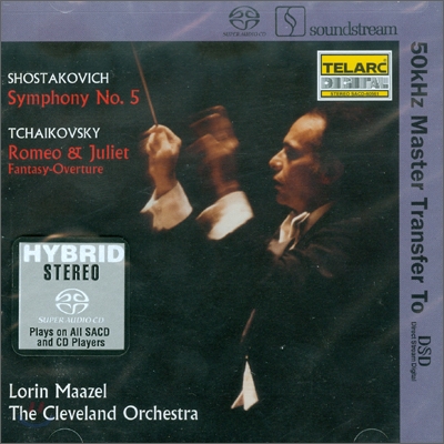쇼스타코비치 : 교향곡 5번 / 차이코프스키 : 로미오와 줄리엣 - 로린 마젤 (SACD)