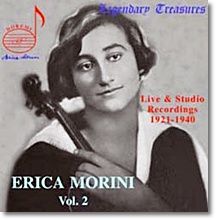 Erica Morini Vol.2 에리카 모리니 라이브 &amp; 스튜디오 녹음 1921-1940