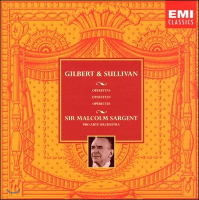 Malcom Sargent 길버트 &amp; 설리반 : 오페레타 박스 세트 (Gilbert &amp; Sullivan : Operettas)
