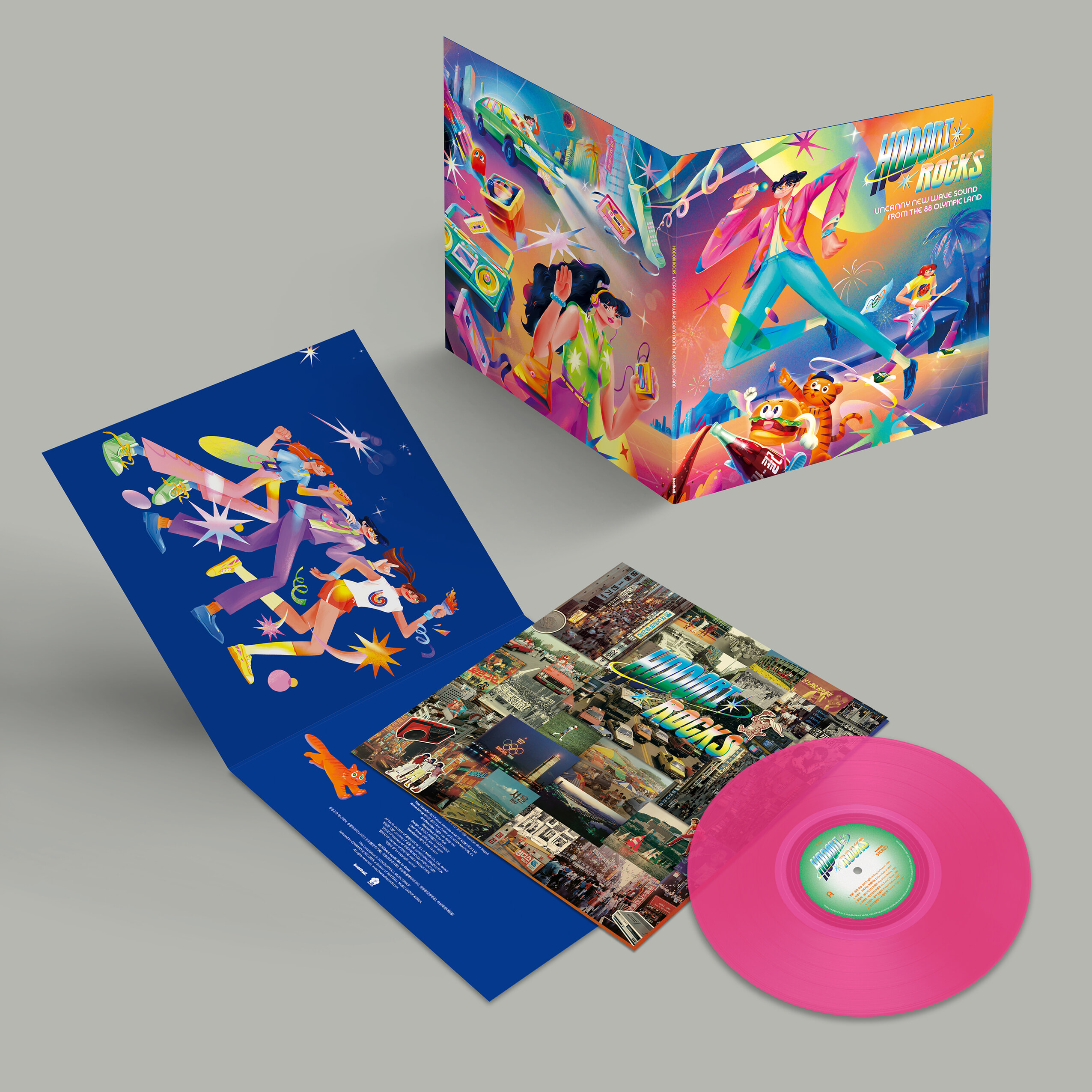 1980 코리안 뉴웨이브 모음집 (HODORI ROCKS: Uncanny New Wave Sound from the 88 Olympic Land) [네온 핑크 컬러 LP]