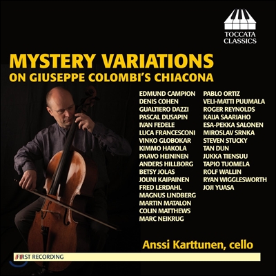 Anssi Karttunen 무반주 첼로를 위한 미스터리 변주곡 (Mystery Variations on Giuseppe Colombi&#39;s Chiacona)